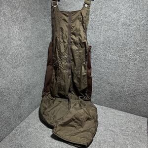 Vtg (80’s) Obermeyer Men’s Randy Snow Ski Pants Sz (XL) Brown Bib 1/2 Zip RARE